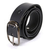 Milwaukee Leather MP7111 men's black premium leather belt with 1.5-inch width and 12 gauge shell emblems, HighwayLeather belt.