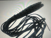 HL2026NKD Naked Leather Motorcycle Clutch Cover Lever Wrap Cover with Fringe 20” Black (Set of 2 - Right/Left)
