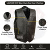 Men's Side Lace Eagle& Flag Pre-Patched Vest - HighwayLeather