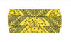 Milwaukee Leather yellow lycra jersey headband with classic bandana design, featuring a stretchy, comfortable fit.