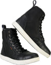 Milwaukee Leather men's waterproof street riding boots in black and white with reinforced construction and ankle support.