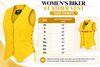 Women's Yellow Leather Motorcycle Vest with Lace-Up Sides – Classic Biker Style | HL14501