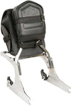 Milwaukee Leather small cruiser style biker bag with turn clasp and zipper, featuring compact sissy bar storage for motorcycles.