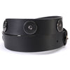 Milwaukee Leather MP7111 men's black leather belt with 1.5-inch width and 12 gauge shell emblems, HighwayLeather belt product image