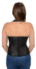Milwaukee Leather MLL4580 Women's Black Lambskin Leather Zipper and Lace Halter Top