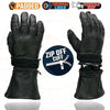 Ladies Deerskin Gauntlet Gloves w/ Zip Off Cuff, Gel Palm