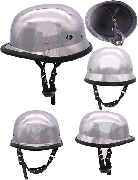 HC101-11 NOVELTY EAGLE CHROME HELMET - SHINY NON- DOT– HighwayLeather