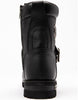 MEN’S BUCKLED AND LACE TO TOE BOOT W/ SIDE ZIPPER ENTRY