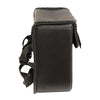 Small PVC studded biker bag from HighwayLeather with a compact 9x9x4.5 inch design, ideal for motorcycle storage.