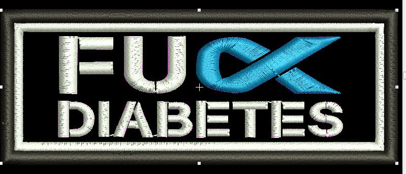 FUCK DIABETES  4X1.5 - HighwayLeather