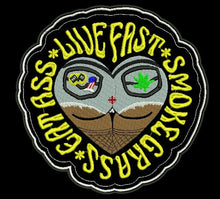 LIVE FAST SMOKE GRASS 12X12  12X12 - HighwayLeather
