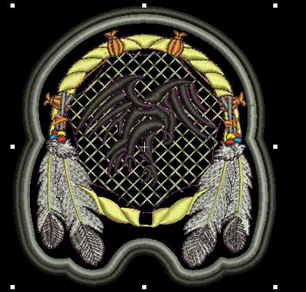 ML188861 BLACK EAGLE WITH WINGS Patch - HighwayLeather