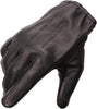 SH887 Men's Black Short Wrist Deerskin Unlined Leather Gloves