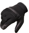Hot Leathers GVM1027 men's mesh and leather gloves with piping, showing detailed stitching and durable material design.