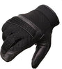 Hot Leathers GVM1027 Mens Mesh and Leather Gloves with Piping
