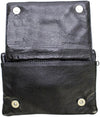 Ladies clip-on bag with shoulder strap in premium cowhide, from Dynamicleather, featuring a sleek and stylish design.