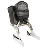 Small PVC studded sissy bar bag for bikers by HighwayLeather, 9x9x4.5 inches, featuring durable design and studded accents.