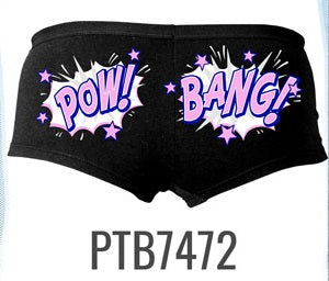 PTB7472 POW BANG Boy Shorts - HighwayLeather
