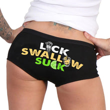 PTB7578 Lick Swallow Suck Boy Shorts - HighwayLeather