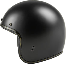 Highway 21 Matte Black .38 Retro Open Face 3/4 Helmet MD - HighwayLeather