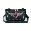 HL80156PINK Clip pouch Pink tribal Heart Leather Bag PINK Women Waist Bag Fanny Pack Motorcycle Biker PINK