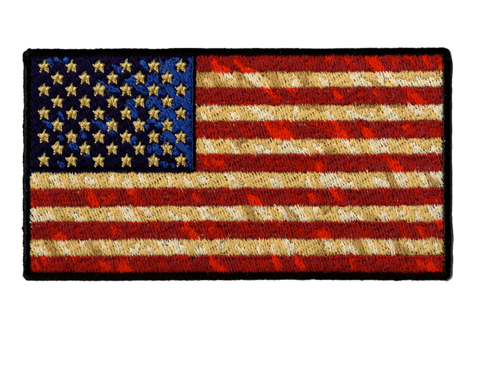 Hot Leathers Distressed America-PPA8530 : 5"X3" - HighwayLeather