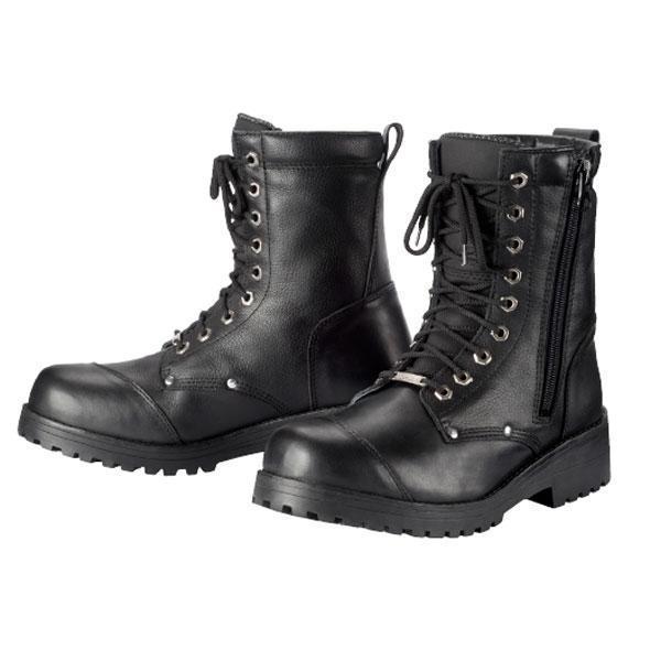Joe Rocket 'Ballistic Touring' Men's Black Leather Motorcycle Boot - HighwayLeather