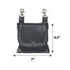 Ladies clip-on bag with shoulder strap made from premium cowhide leather, featuring a sleek and stylish design by Dynamicleather.