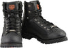 Men's 6-inch lace-to-toe leather boots with gear shift protection from HighwayLeather, featuring rugged design and sturdy construction.
