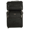 Milwaukee Leather MP8120 black textile motorcycle 2-piece combo sissy bar bag set for bikers, featuring spacious storage and durable design.