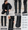 BLACK HL12826NKD Gaiter chap - Short legging Premium Leather chap