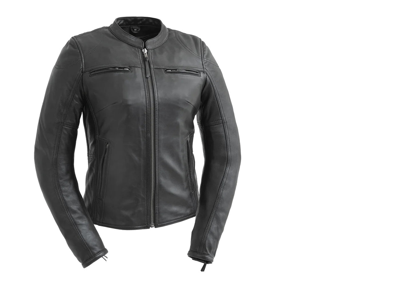FIL190CDMZ | Supastar - Women's Motorcycle Leather Jacket - HighwayLeather