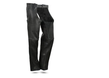 FIM841CPM | Bully - Unisex Motorcycle Platinum Leather Unlined Chaps - HighwayLeather