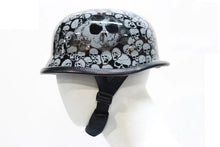 H5402GREY Novelty German Gray Skull Graveyard - Non DOT - HighwayLeather