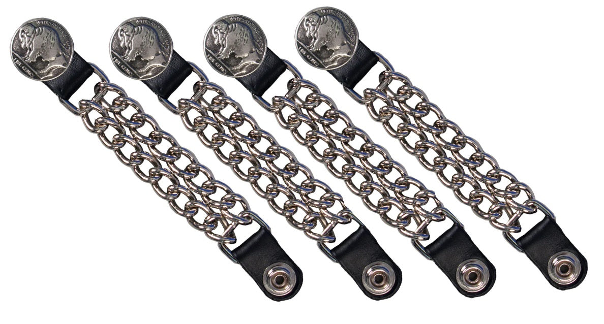 HL1009X4 Chain Vest Extender Buffalo Nickle 4" - HighwayLeather