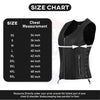 Black women's leather motorcycle vest with side lace detail and front zipper from Buffalo Leather Gear, style HL14855SPT.