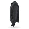 Men's Hot Leathers USA Made leather motorcycle biker racer jacket, shown in black with classic design and zippered front.