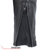 Men's Hot Leathers USA-made premium leather motorcycle biker racer jacket, shown with front zipper and classic design.