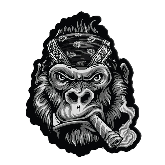 Lethal Threat BANDANA GORILLA patch featuring a detailed gorilla design on a fabric patch for clothing or accessories.