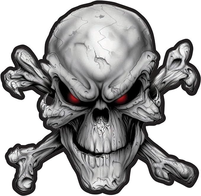 LT30219 - RED EYE SKULL | HighwayLeather