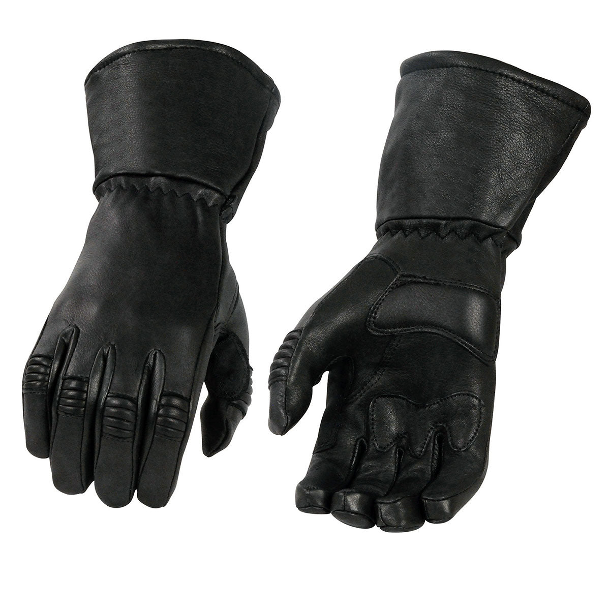 Milwaukee Leather Men's Gauntlet Motorcycle Hand Gloves