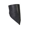 Black leather neck warmer with fleece lining by Hot Leathers, designed for face and neck protection.
