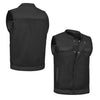 HL21902MESH Men black Mesh vest. - HighwayLeather