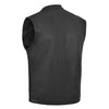 HL11901PERF Men black perforated leather vest. - HighwayLeather