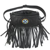 HL80151 Black Indian Clip Bag Women M/o Genuine Leather - HighwayLeather