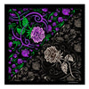 Hot Leathers Tribal Rose bandana featuring a vibrant rose and tribal pattern, made from soft fabric for stylish wear.