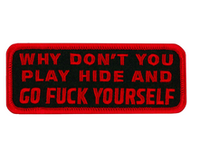 PATCH HIDE & GO FUCK YOURSELF-PPL9152 : 4W 2H - HighwayLeather