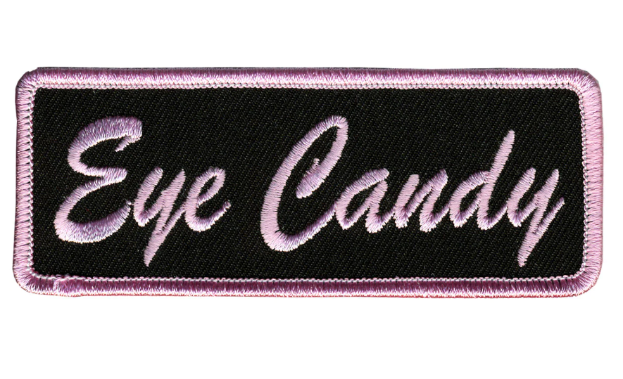 Hot Leathers Patch Eye Candy PPL9263 patches with colorful eye design, 4W by 2H, suitable for clothing or accessories.