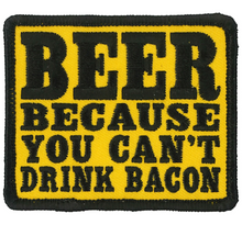 PATCH BEER DRINK BACON-PPL9831 : 3"X3" - HighwayLeather