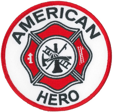 PATCH HERO FIRE DEPT-PPL9846 : 4"X4" - HighwayLeather